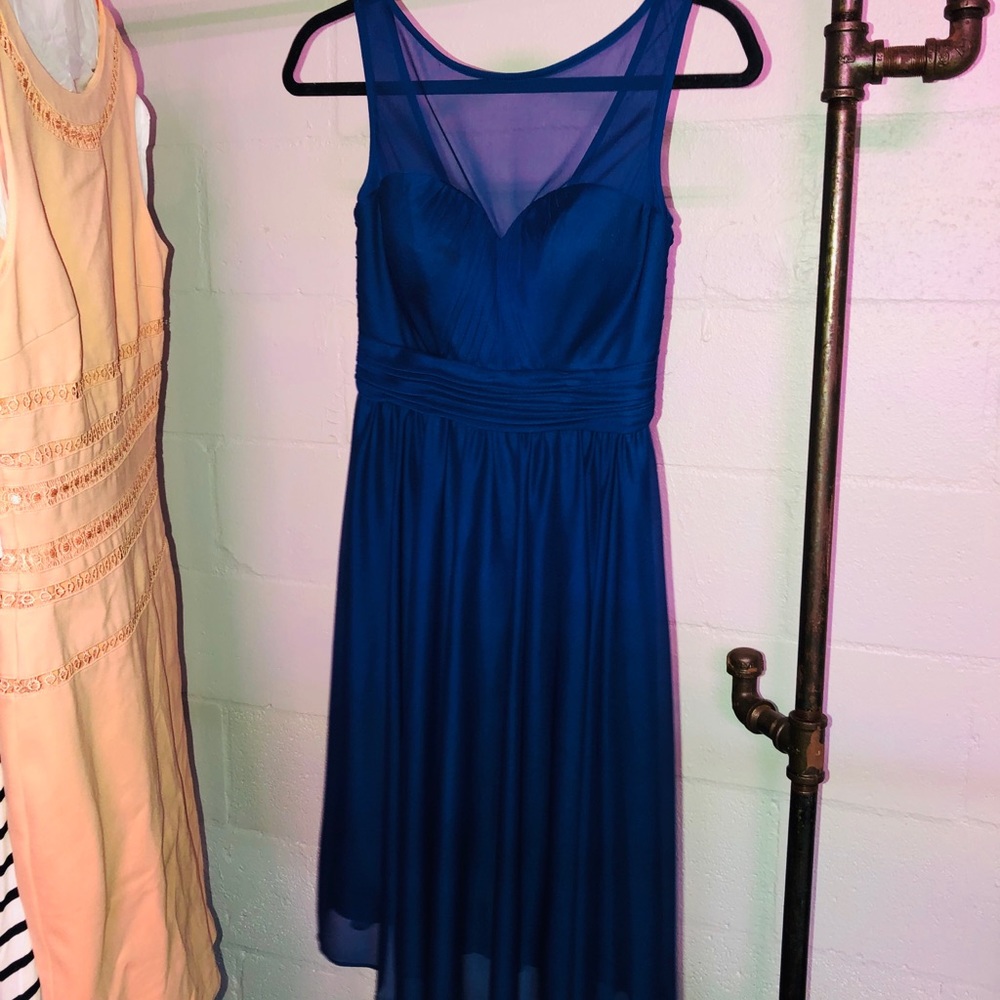 David’s Bridal Bridesmaids Dress Blue
